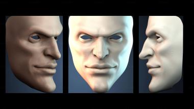 3D model Abstract Human Face (STL)