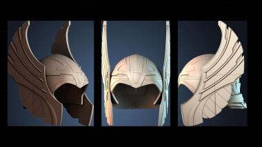 3D model Thors Helmet (STL)