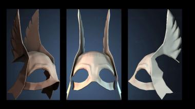 3D модель Маска для собаки на Хэллоуин (STL)