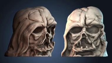 3D модель Расплавленная маска Дарта Вейдера (STL)