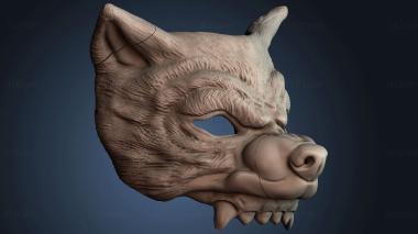 3D модель Маска волка (STL)