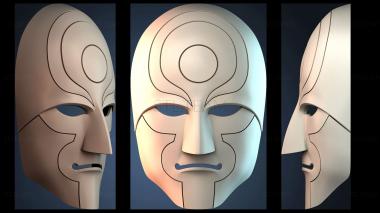 3D модель Абстрактный дизайн маски (STL)