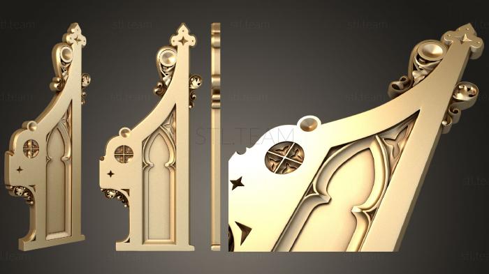 3D модель Боковина церковной лавки (STL)