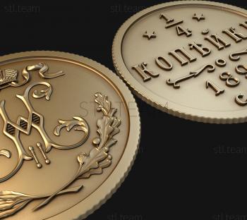 3D модель медаль монета, 3d stl модель (STL)