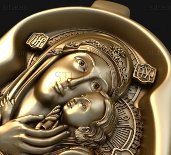 3D model Kasperovskaya Mother of God (STL)