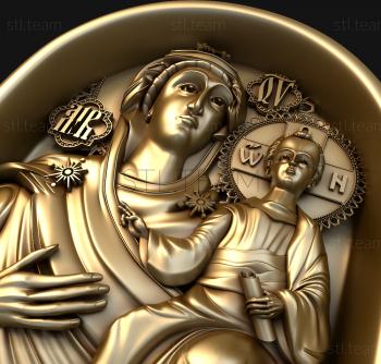 3D model Icon of the Mother of God Hodegetria of Smolensk (STL)
