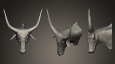 3D model crying cow sculpture (STL)