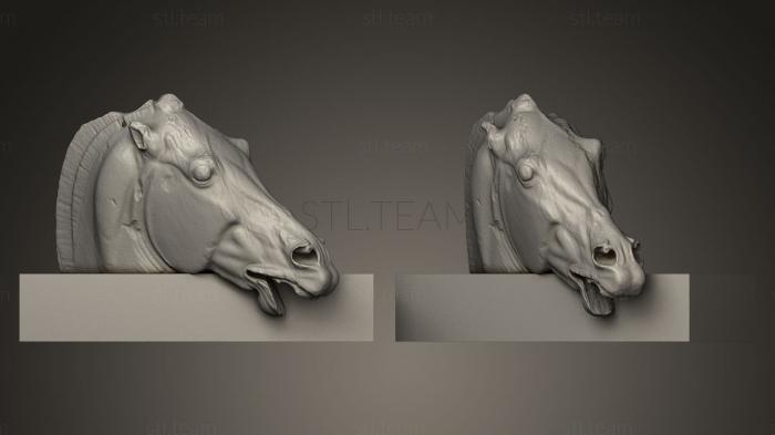 3D model Horse head from the chariot of Selene (STL)