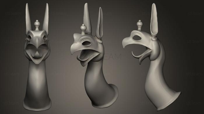 Маски и морды животных Ирионская птица 3D скульптура