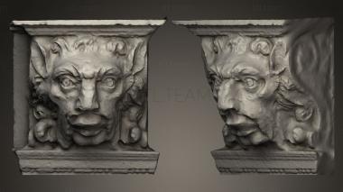 3D model Wooden head from above a fireplace11 (STL)