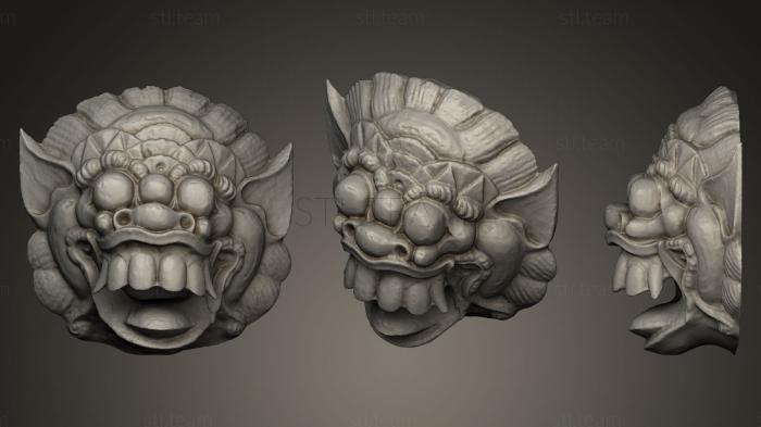 3D модель Индонезийская маска монстра (STL)