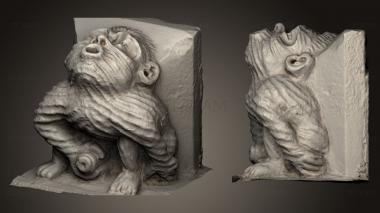 3D model Sheela Na Gig Corbel B St Marys Covenham (STL)