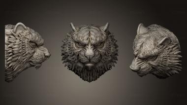 3D model The Tiger Bust STL for 3D Print (STL)