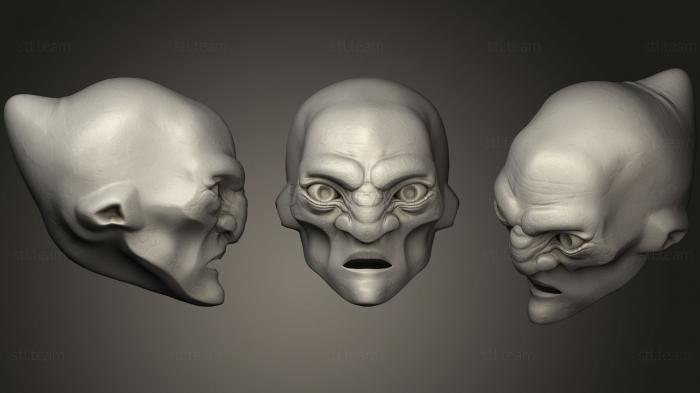 3D model Ghost Face Highpoly Printable (STL)