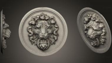 3D model Lion Head Wall Hanger (STL)