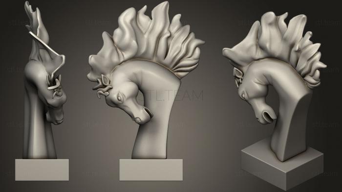 3D model Stallion Statue Torso (STL)