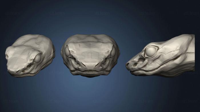 3D модель Змеиная голова 2 (STL)