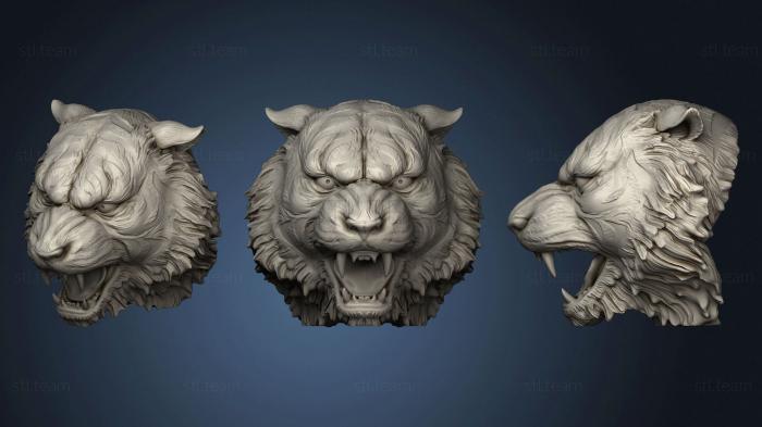 3D модель Голова тигры (STL)