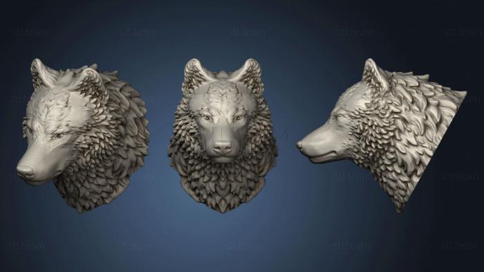 3D model Wolfhead 123 (STL)