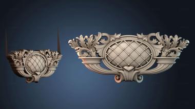 3D модель Монограмма с овалом с овалом (STL)
