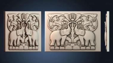 3D модель Узор декор слон (STL)