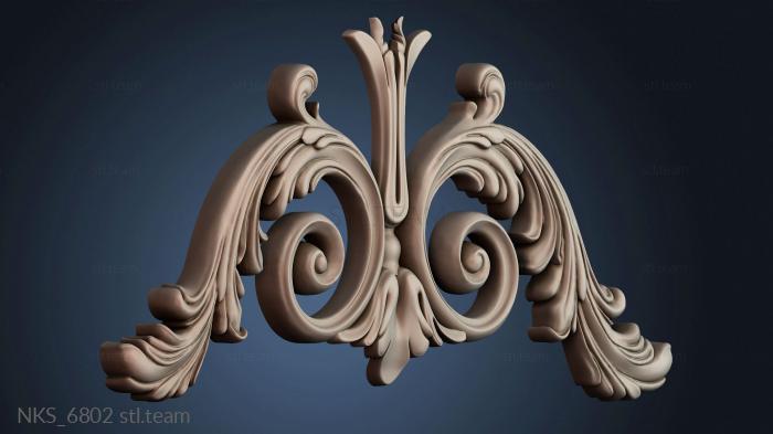 Накладки симметричные Узорчатый декор