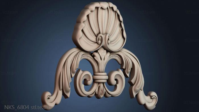 Накладки симметричные Узорный декор