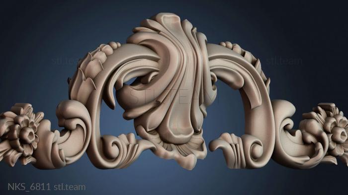 Накладки симметричные Узорный декор