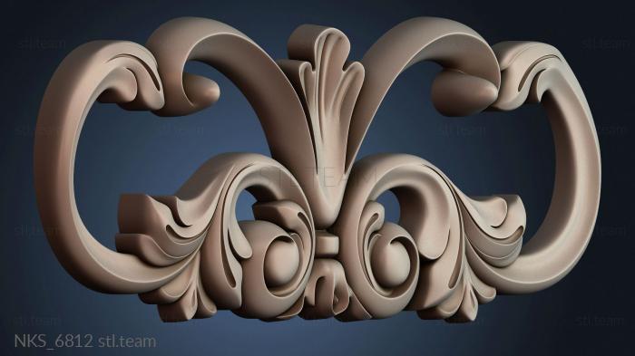 Накладки симметричные Узорный декор