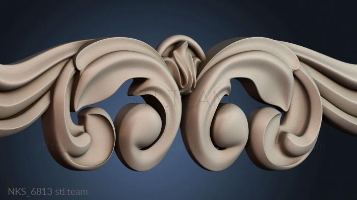 Накладки симметричные Узорный декор