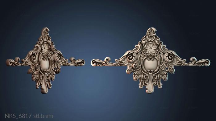 Накладки симметричные Узорчатый декор