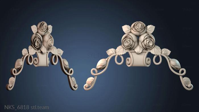 Накладки симметричные Узорный декор