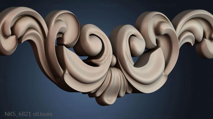 Накладки симметричные Узор декора