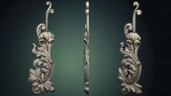 3D model Carved detail part of the fireplace (STL)