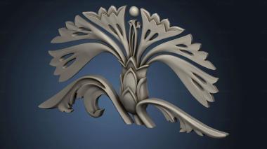 3D model Blooming flower1930 (STL)