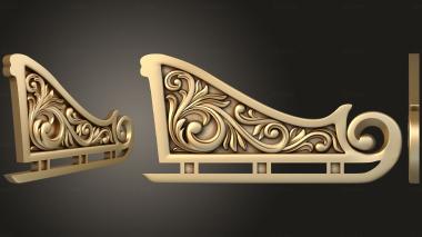 3D model Toy Sleigh with decor (STL)
