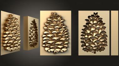 3D model Cone with reverse relief (STL)