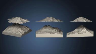 3D model Topography of Mount Elbrus (STL)