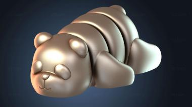 3D model Articulated Baby Panda (STL)