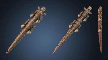 3D model Articulated Falkor Curved Straight (STL)