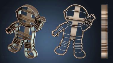 3D model Astronaut Cookie Cutters Astronaut (STL)