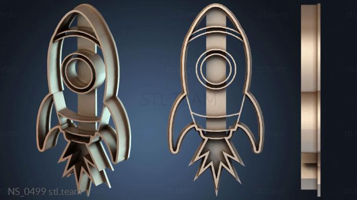 Нестандарт Astronaut Cookie Cutters Rocket