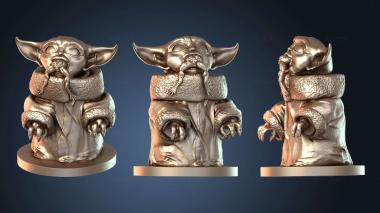 3D модель Вариант «Малыш Йода, поедающий лягушку» (STL)