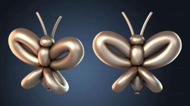 3D модель Воздушный шар Бабочка (STL)