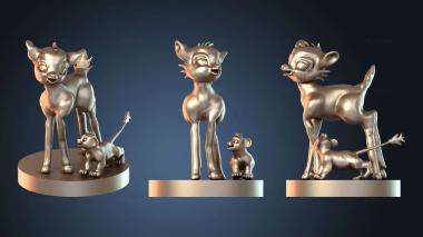 3D модель Бэмби Симба и (STL)