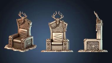 3D модель Варварский Конунг Трон (STL)
