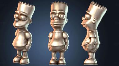 3D модель Барт Симпсон (STL)