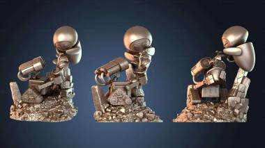 3D model Chibi Walle and Eve Wall (STL)