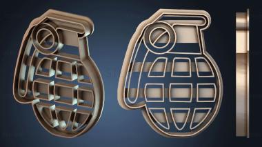 3D model Cookie Cutter Cortantes Fortnite Granada (STL)