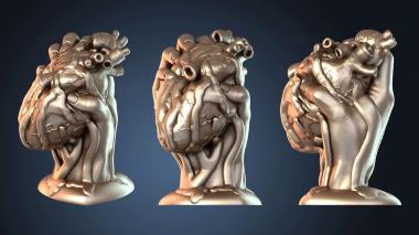 3D модель Раздавленное Валентиновское Сердце Все Одно С Кровью (STL)